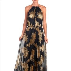 MSK Pleated Maxi/Gown.